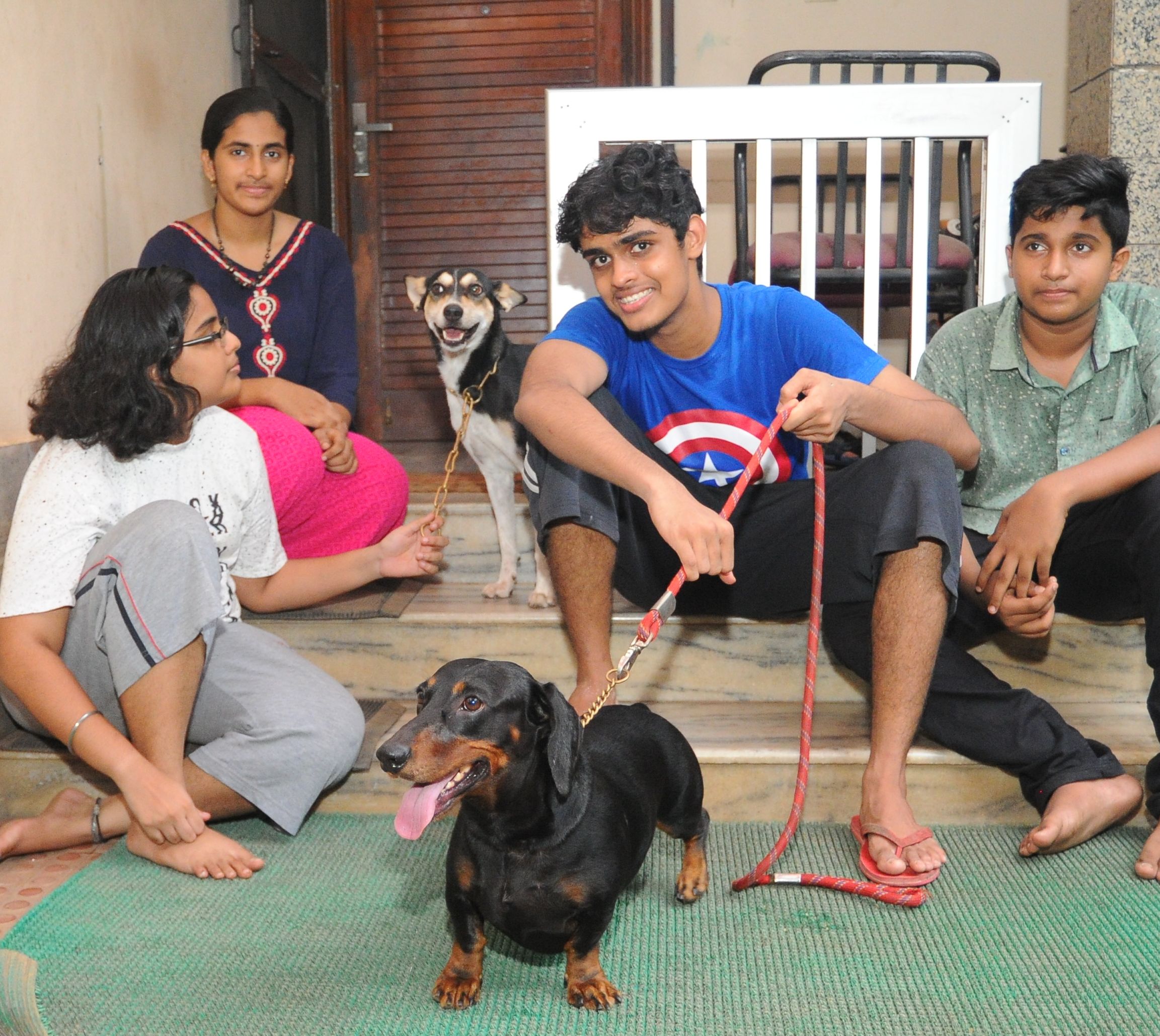 വരദയും കൂട്ടുകാരും റൂബിക്കും ബോൾട്ടിനുമൊപ്പം വീട്ടിൽ. വരദയും കൂട്ടുകാരും റൂബിക്കും ബോൾട്ടിനുമൊപ്പം വീട്ടിൽ.